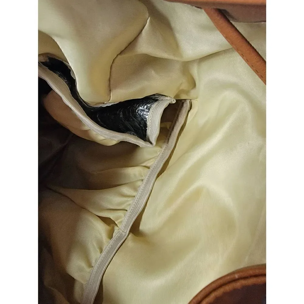 Leather Bag Backpack Baby Bag Gold Classy May San